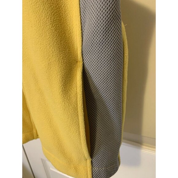 Marsh Landing Women's Sz M Fleece Full-Zip Vest Yellow/Gray - Picture 5 of 7